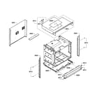 Bosch HBL3460UC/08 cabinet assy diagram