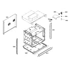 Bosch HBL5450UC/01 cabinet assy diagram