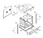 Bosch HBL5450UC/08 cabinet assy diagram