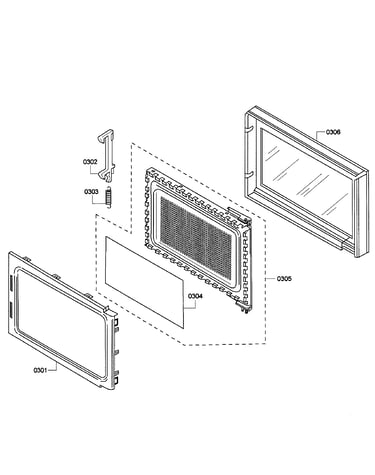 Microwave door