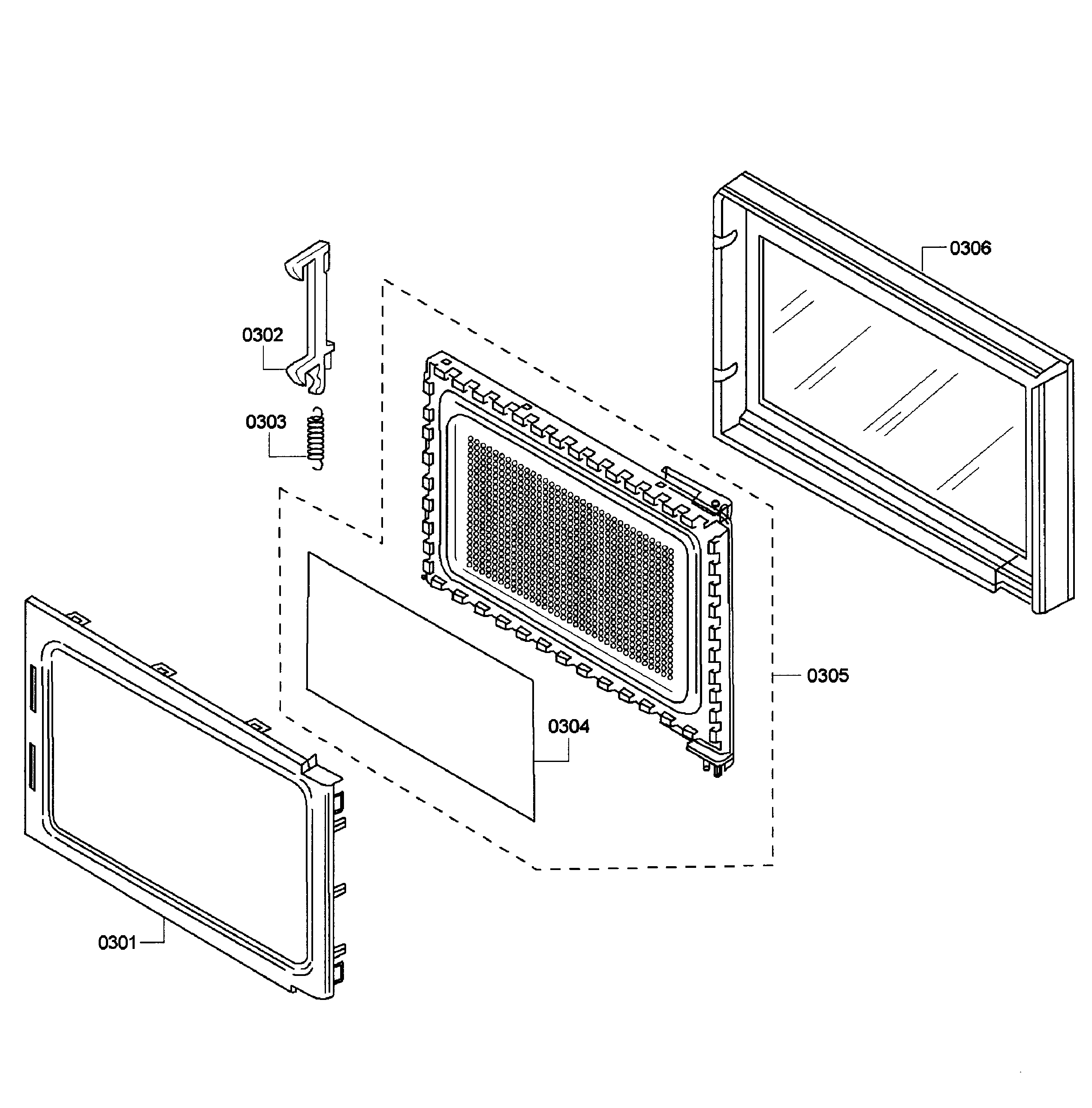 MICROWAVE DOOR