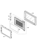 Microwave door