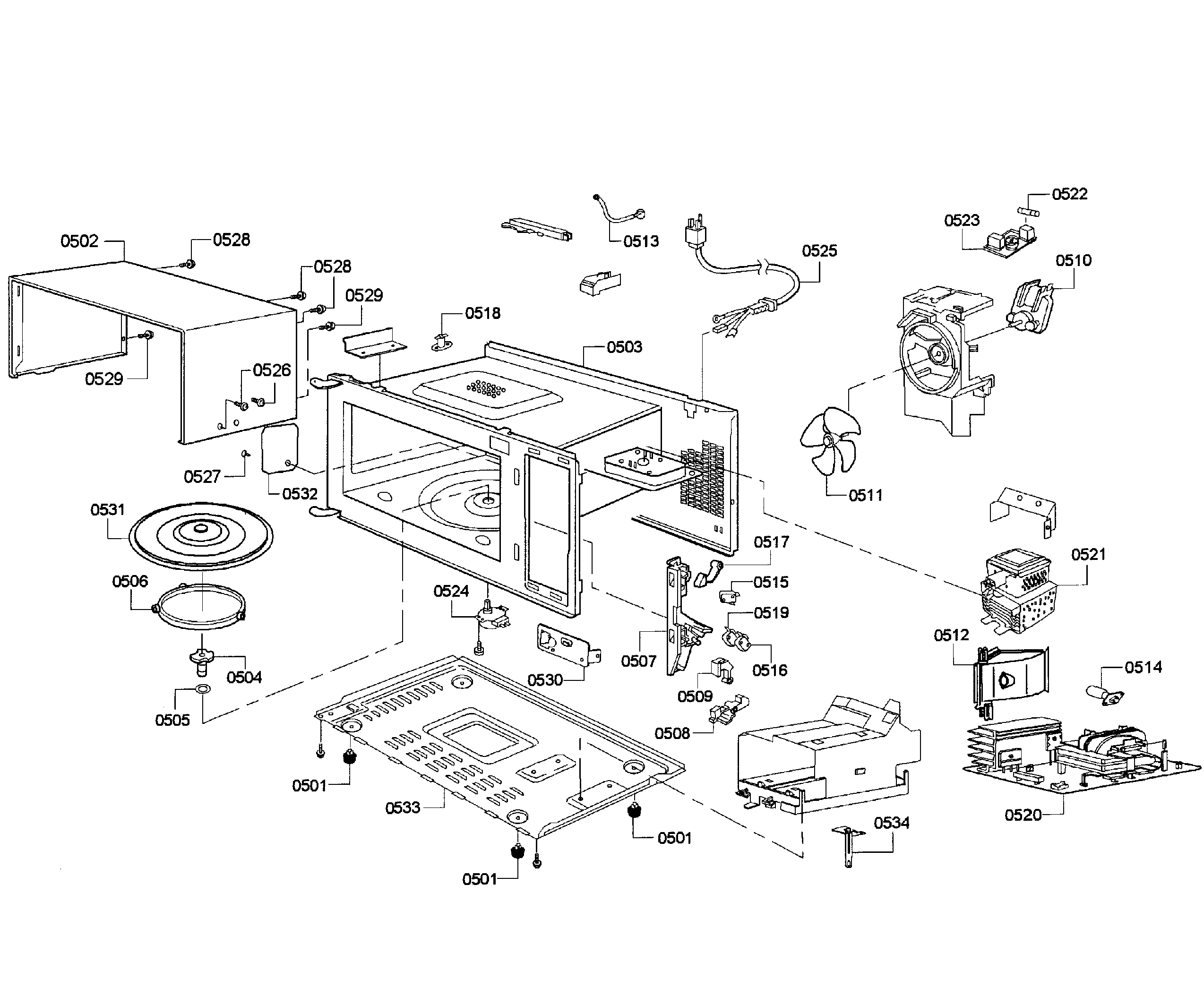 MICROWAVE PARTS