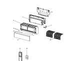 Mitsubishi MSZ-GE15NA cabinet parts diagram