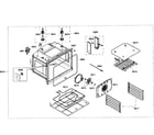 Bosch HBL8650UC/01 lower oven assy diagram