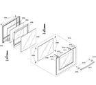 Bosch HBL8650UC/01 lower door assy diagram