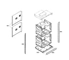 Bosch HBL8650UC/02 cabinet assy diagram