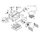 Bosch HBL8650UC/05 upper oven assy diagram
