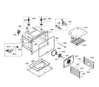 Bosch HBL8650UC/09 upper oven assy diagram