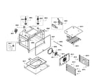 Bosch HBL8650UC/09 lower oven assy diagram