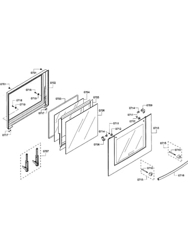 Lower door assy