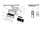 Mitsubishi MSZ-A09NA cabinet parts diagram