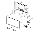 Samsung UN32F5500AFXZA-TS01 cabinet parts diagram