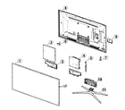 Samsung UN40F6300AFXZA-TS01 cabinet parts diagram