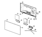 Samsung UN40F6400AFXZA-TS01 cabinet parts diagram