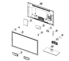 Samsung UN46F5000AFXZA-TS01 cabinet parts diagram