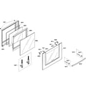 Bosch HBL8750UC/04 oven door diagram