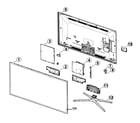 Samsung UN46F6400AFXZA cabinet parts diagram