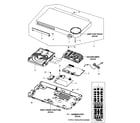 Samsung BD-F5900/ZA-JJ02 cabinet parts diagram