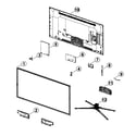 Samsung UN40F5500AFXZA-TS01 cabinet parts diagram