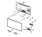 Samsung UN40F5500AFXZA-TS01 cabinet parts diagram