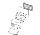 Samsung UN46F8000BFXZA-TS01 cabinet parts diagram
