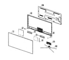 Samsung UN55F7100AFXZA cabinet parts diagram