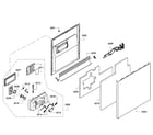 Bosch SHE55C05UC/64 door assy diagram