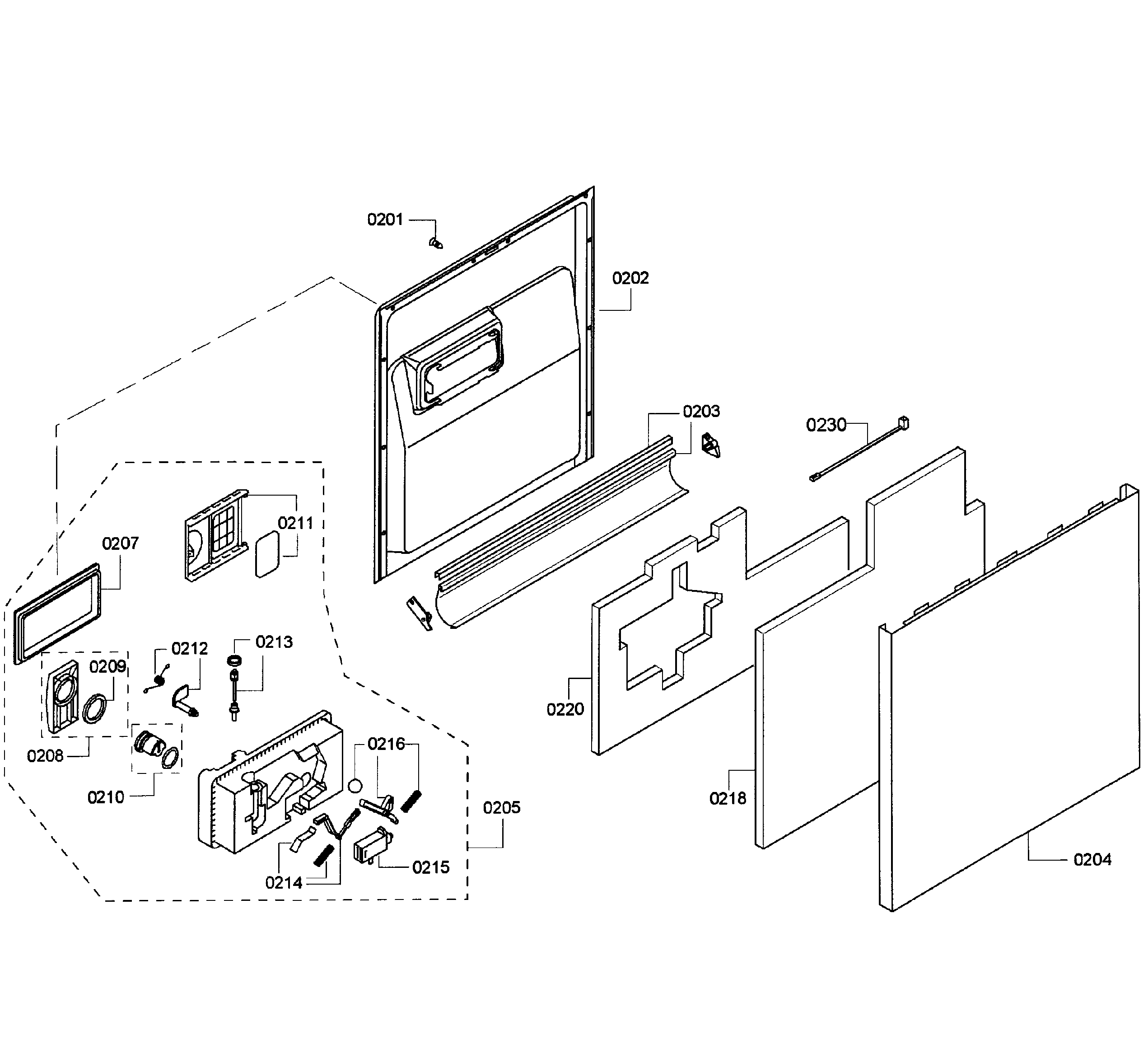 Door assy