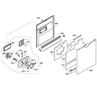 Bosch SHE55P06UC/59 door assy diagram