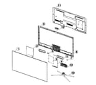 Samsung UN55F7500AFXZA-TS01 cabinet parts diagram