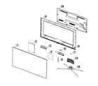 Samsung UN60F7100AFXZA cabinet parts diagram