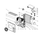 Mitsubishi MUY-GE18NA cabinet assy diagram