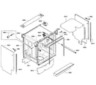 Bosch SGE63E06UC/52 cabinet assy diagram