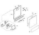 Bosch SGE63E06UC/55 door assy diagram