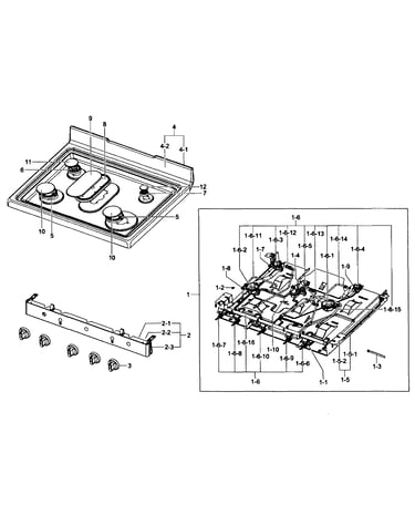 Cooktop assy