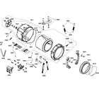 Bosch WFMC220BUC/15 drum assy diagram
