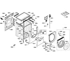Bosch WFMC220BUC/16 cabinet assy diagram