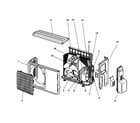 Mitsubishi MUZ-A12NA cabinet parts diagram