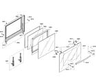 Bosch HBL3360UC/09 door assy diagram