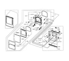 Samsung DV50F9A6GVW/A2-01 front/door assy diagram