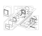 Samsung DV50F9A8EVP/A2-01 front/door assy diagram
