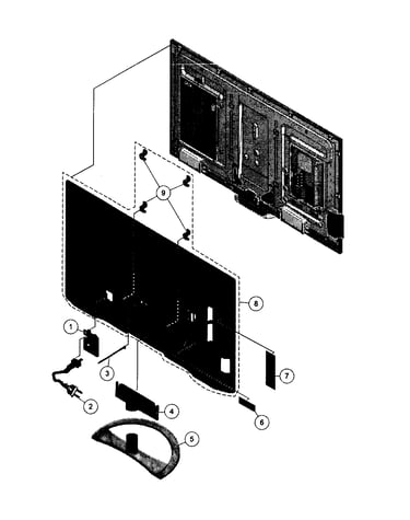 Rear cabinet