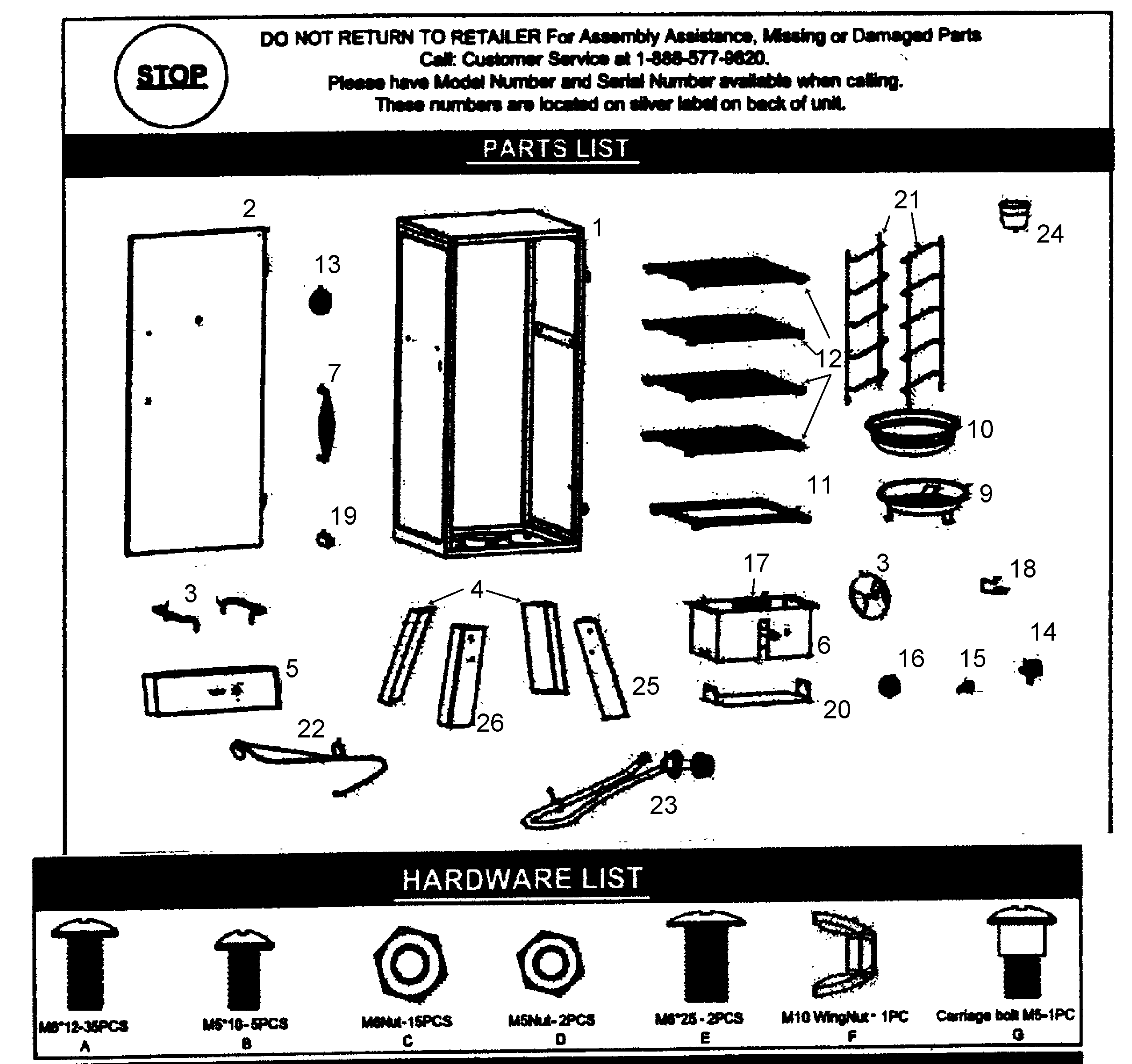 CABINET PARTS