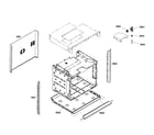 Bosch HBL3450UC/01 cabinet assy diagram