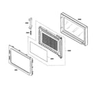 Bosch HBL5760UC/02 microwave door diagram