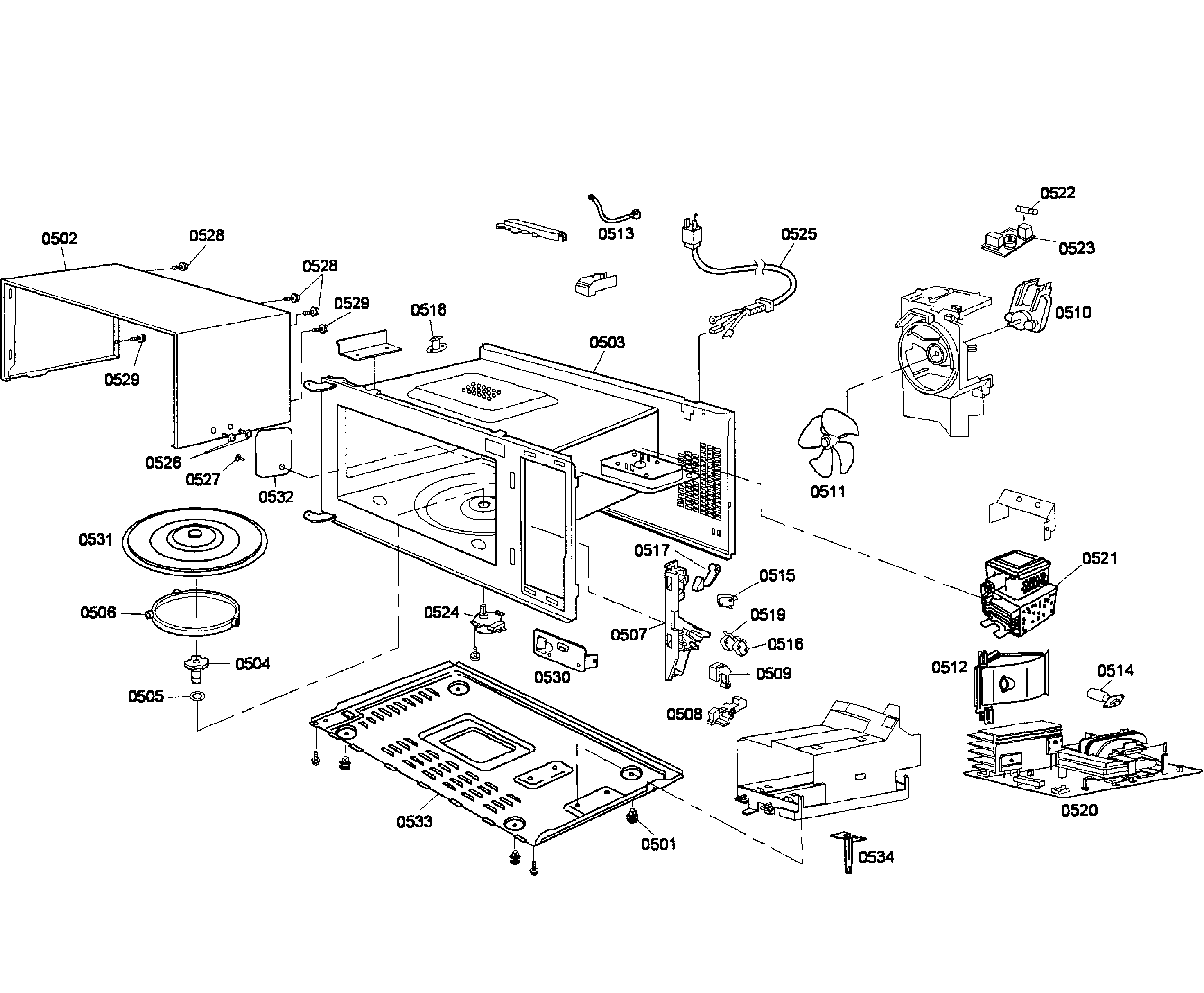 MICROWAVE PARTS