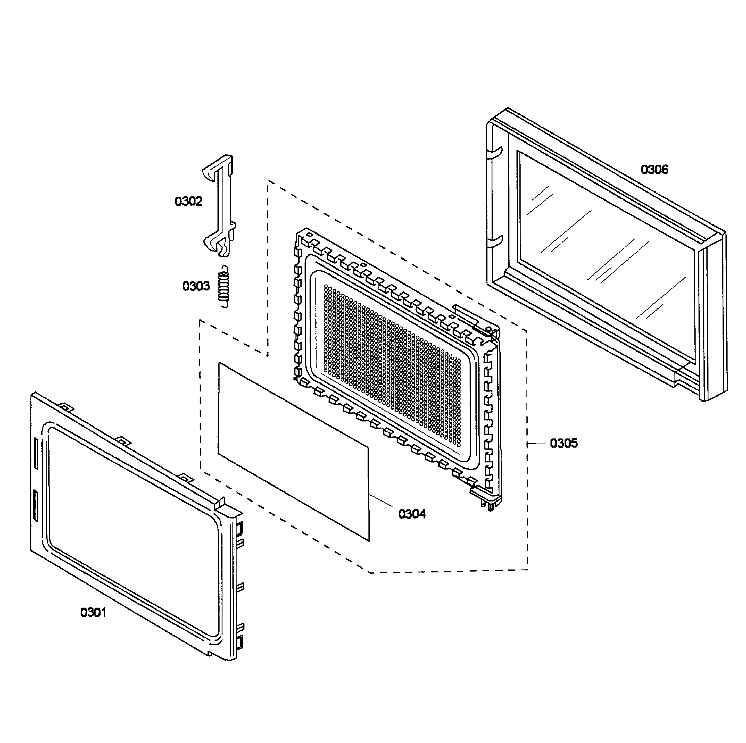 MICROWAVE DOOR