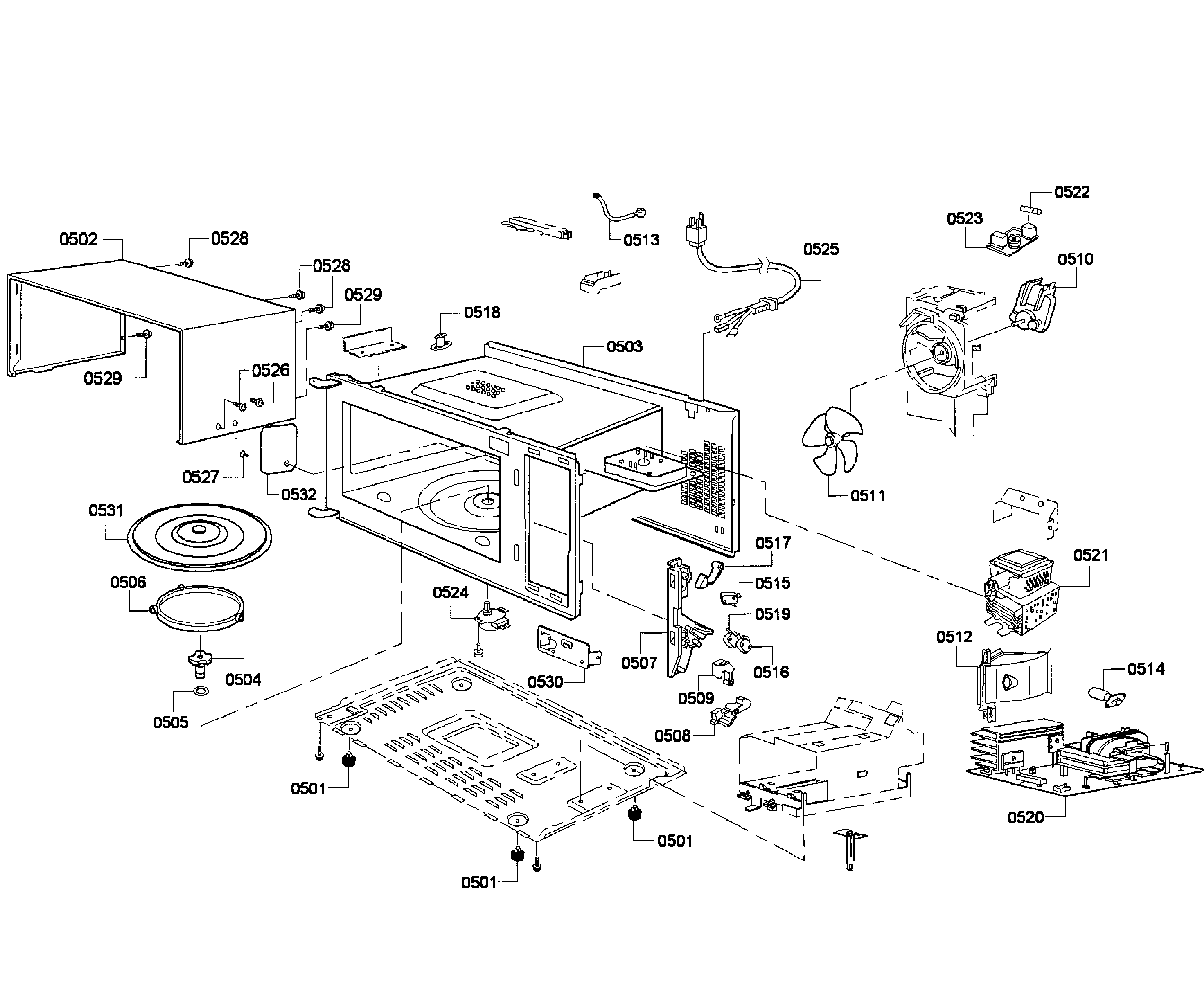 MICROWAVE PARTS