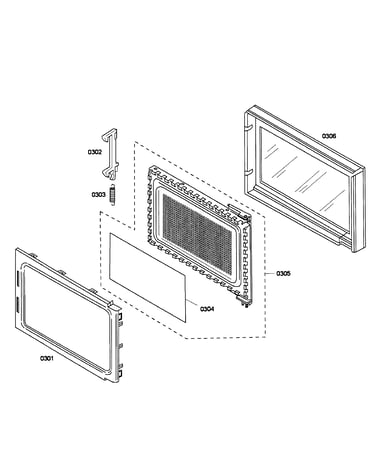 Microwave door